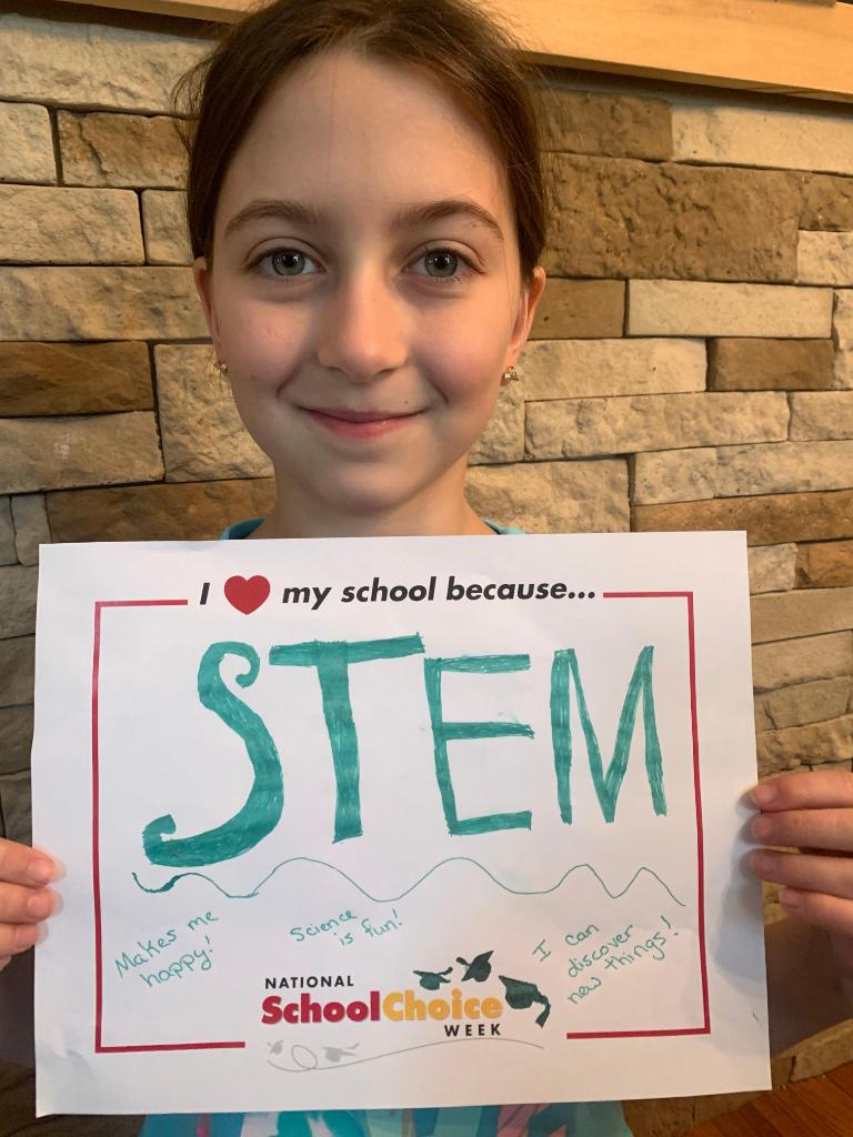 ConnectionsAcad's tweet photo. Happy @schoolchoicewk! Many of our families and students, like Charlotte, are happy to have been able to choose a school that works for them! 🍏✅
Charlotte says, "#STEM is fun and it lets me discover that I can make things. I’m happy when I’m doing STEM." 🧲🔬⚖️ #CASpotlight https://t.co/M4NIBmXfpH