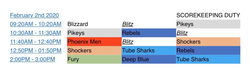 Handballmb's tweet image. There have been some changes to this weekends schedule.
Here is the updated version!