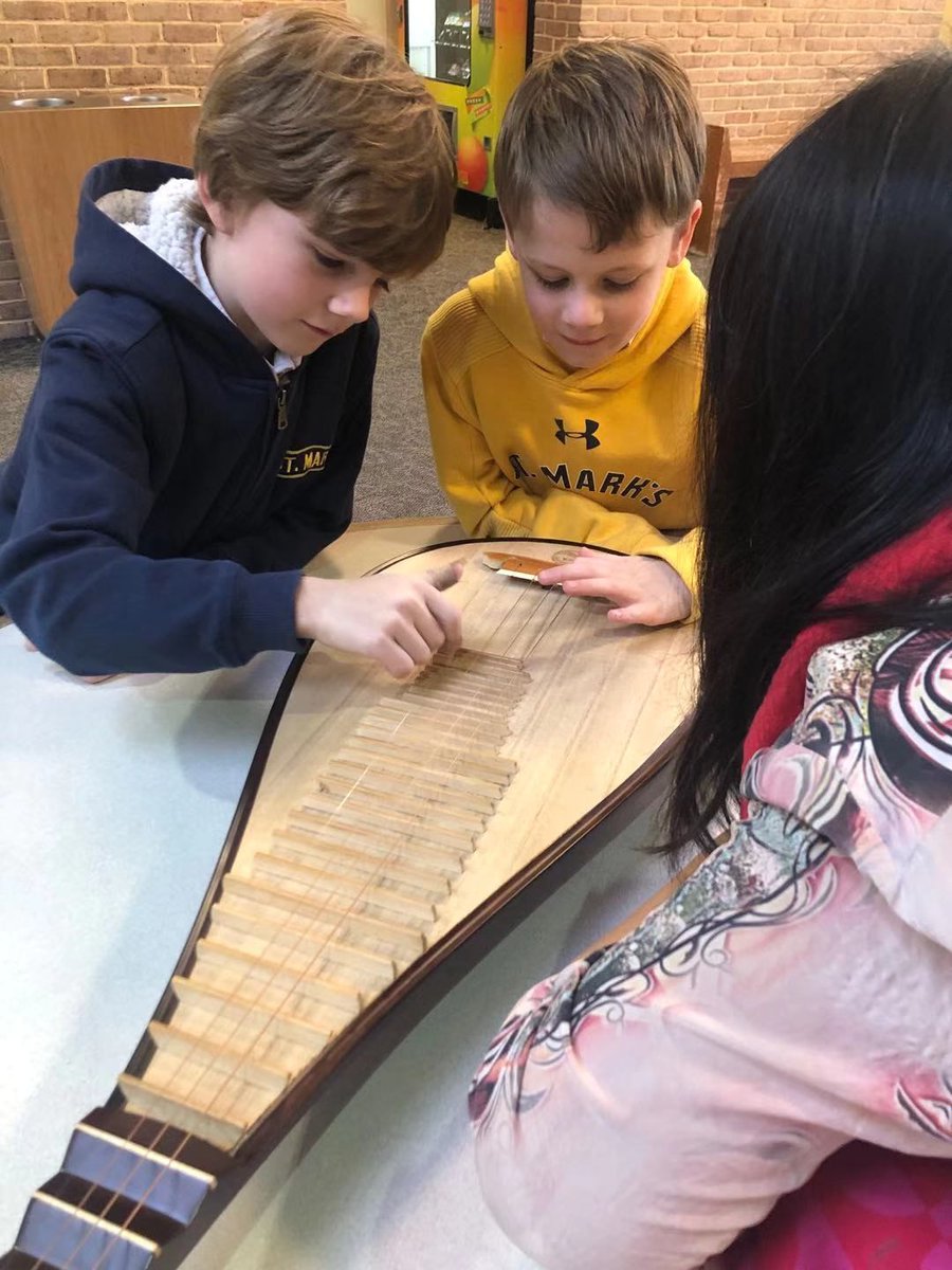 UNTCoM's tweet photo. CHINESE ENSEMBLE IN THE COMMUNITY: #UNTCoM's Chinese Ensemble recently visited St. Mark's School of Texas in Dallas showcasing the music and instruments of China. https://t.co/bOKak9dVGD @JohnWRichmond2 @UNTPrez @UNTsocial @UNTnews https://t.co/GoB20h78k2