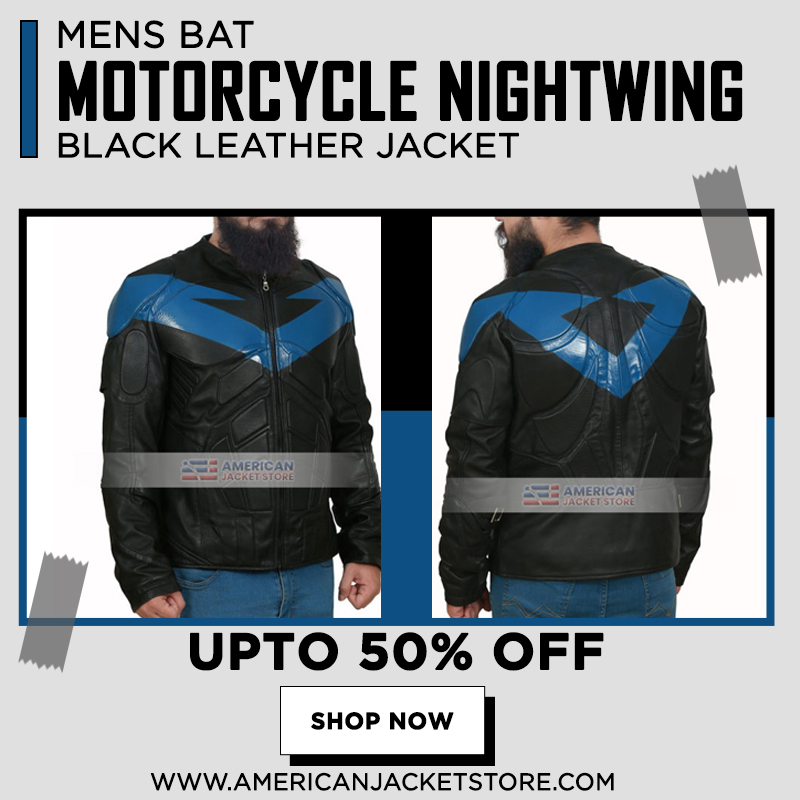 jacket_store's tweet photo. ARKHAM KNIGHT BATMAN NIGHTWING LEATHER JACKET
#fashionCostumes #News #Fashoinoutfits #Movies #celebrity #BlackLeatherJacket #MensLeatherJackets #ARKHAMKNIGHTBATMANNIGHTWINGLEATHERJACKET
https://t.co/t60dpgx896 https://t.co/czr2VMN8km