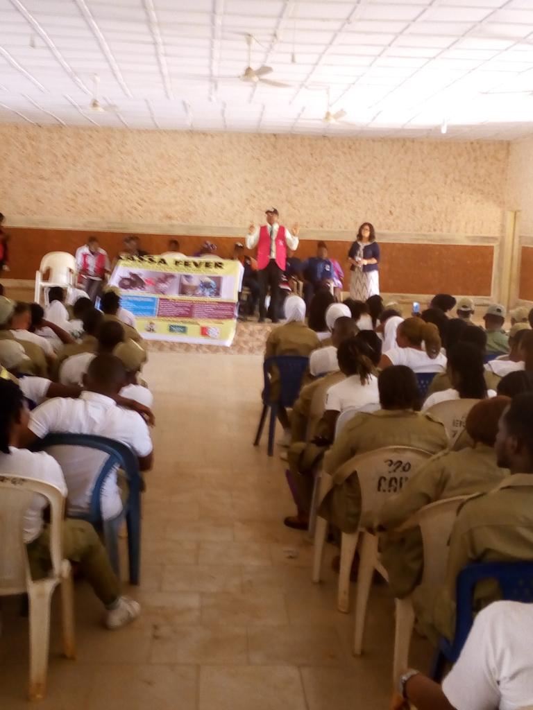 EdoPHEOC's tweet image. Sensitization of #YouthCorpers in Edo Central Senatorial  District on #LassaFever by SMOH , Min Agriculture, Environment, and WHO.
(Lassa is preventable, Treatable and  curable. @NCDCgov @action_edo
@Irowaoaw