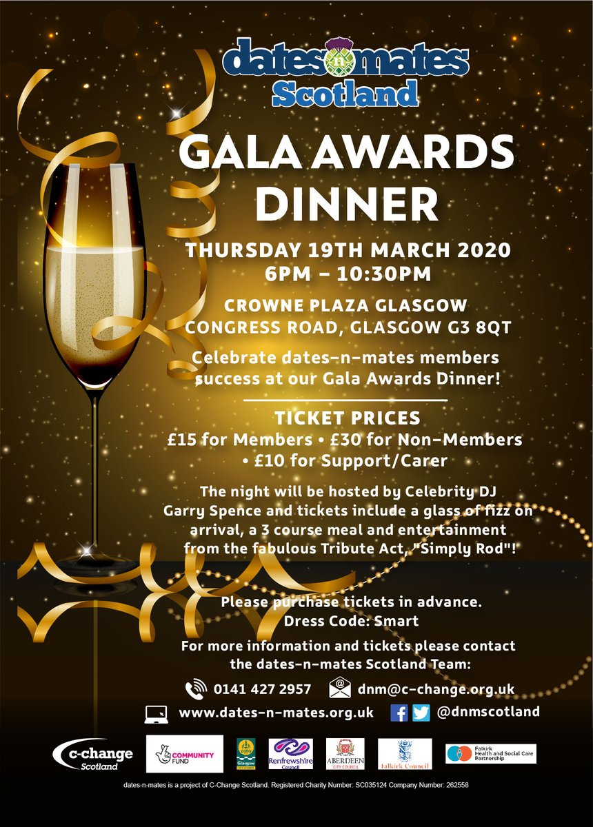 dnmscotland's tweet photo. We will be holding our Gala Awards Dinner on Thursday 19th March at the Crowne Plaza Glasgow.

Glass of fizz on arrival, followed by a 3 course meal. Celebrity Clyde 1 DJ Garry Spence will host the awards. 

More info: https://t.co/GIb1ybEzAI

#dnmscot #Awards #Celebration https://t.co/4EybfY5kL2