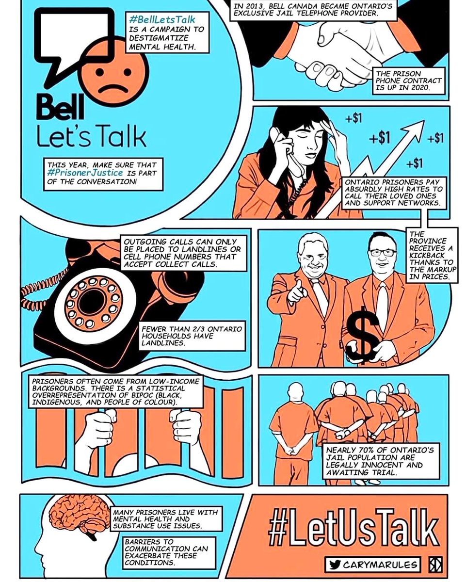 #BellLetsTaIk #bellletsnottalk #LetUsTalk #mentalhealth #jails #NotFair #Ontario <a href="/CarymaRules/">Caryma Sa'd - Lawyer + Political Satirist</a> <a href="/CBCOntarioToday/">Ontario Today</a>