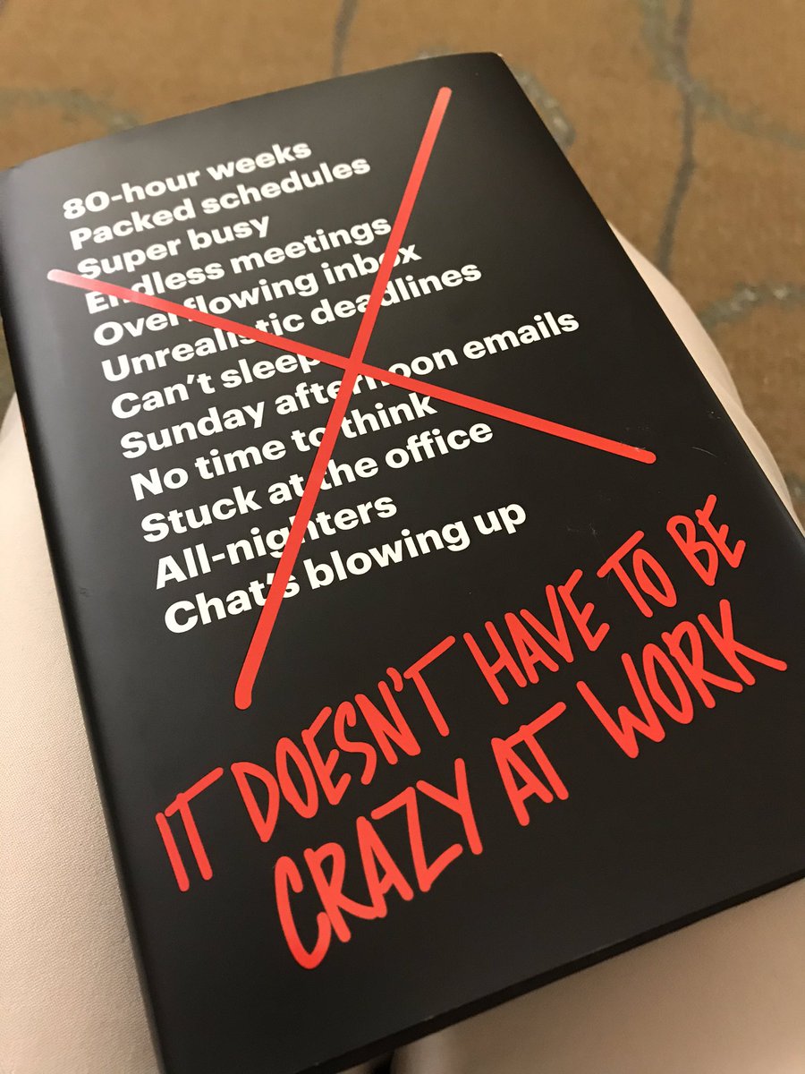 Interesting read on management styles #itdoesnthavetobecrazyatwork #basecamp