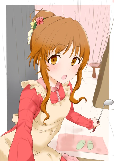 奥さん描いてた 