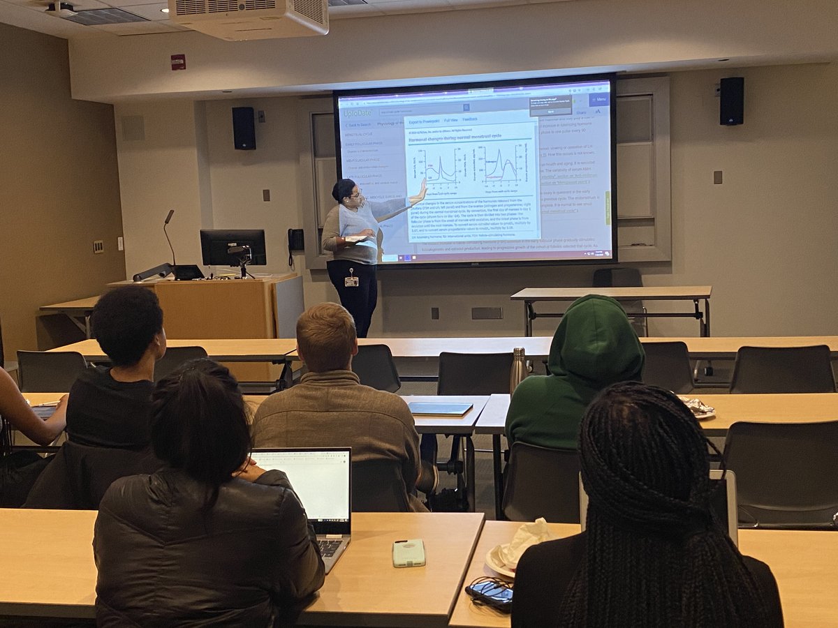 Check out Dr. Jackie Hairston, OB/GYN resident extraordinaire, taking students through a review for their Repro/GU module! Amazing #mentorship and #teaching!