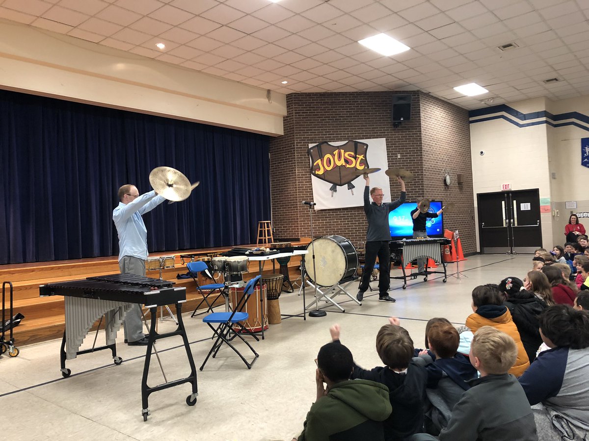 MrsDunn19's tweet photo. Needing to wake up?!?  The Symphony Percussion at Clemmons this morning. https://t.co/BZd09uL11O