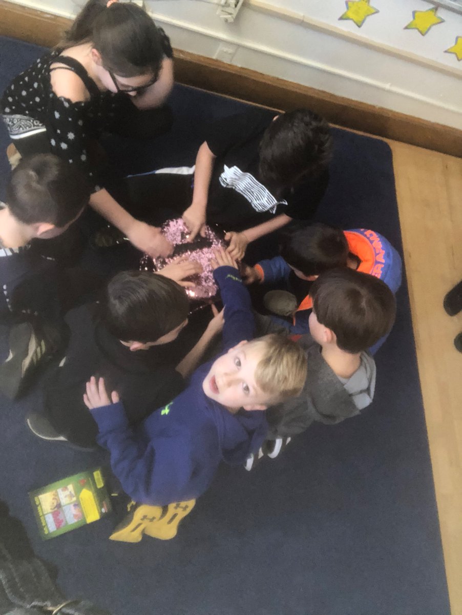 hubbardteacher's tweet photo. This fabulous little stool needed a new home, so 3V adopted it. The amount of excitement and awe made for a really sweet start to the day! @Hubbard_School https://t.co/73gcdH7zuu