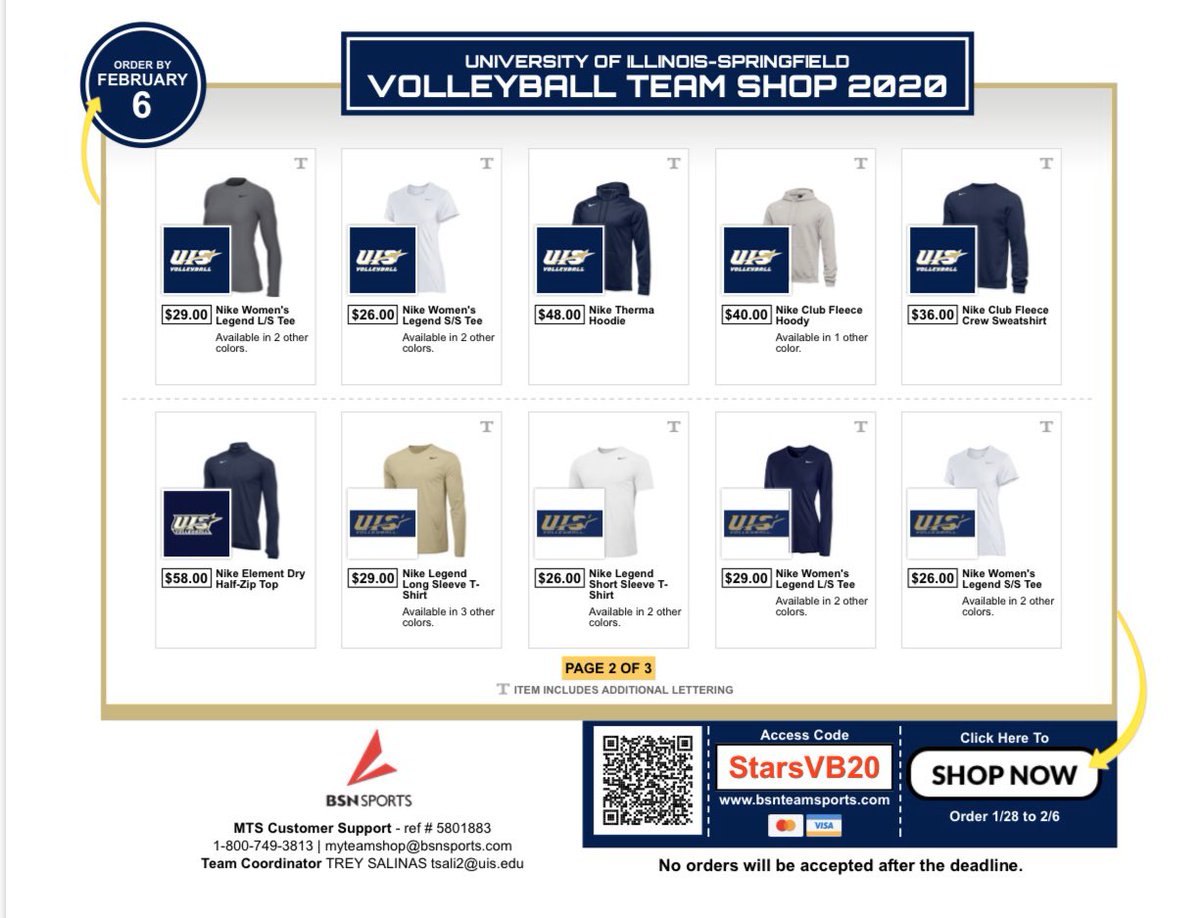 UISVolleyball's tweet photo. OUR TEAM SHOP IS NOW LIVE ๐คฉ๐คฉ get your UIS Volleyball gear here by clicking the link below! All orders are due by February 6th!
https://t.co/NjUALTVUnh
#WeAreStars #ProtectThePrairie #13Strong #RespectTheNet #RelentlessPursuit https://t.co/2szZgBFB5V
