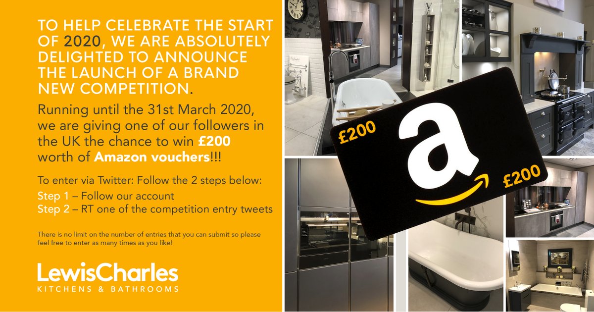 LC_KBDesigns's tweet image. To help celebrate the launch of our new website we are giving one of our lucky followers the chance to win £200 worth of Amazon gift vouchers!!

To enter, simply follow our profile and RT one of our competition entry updates.

#competition #competitions #prize #prizes #giveway