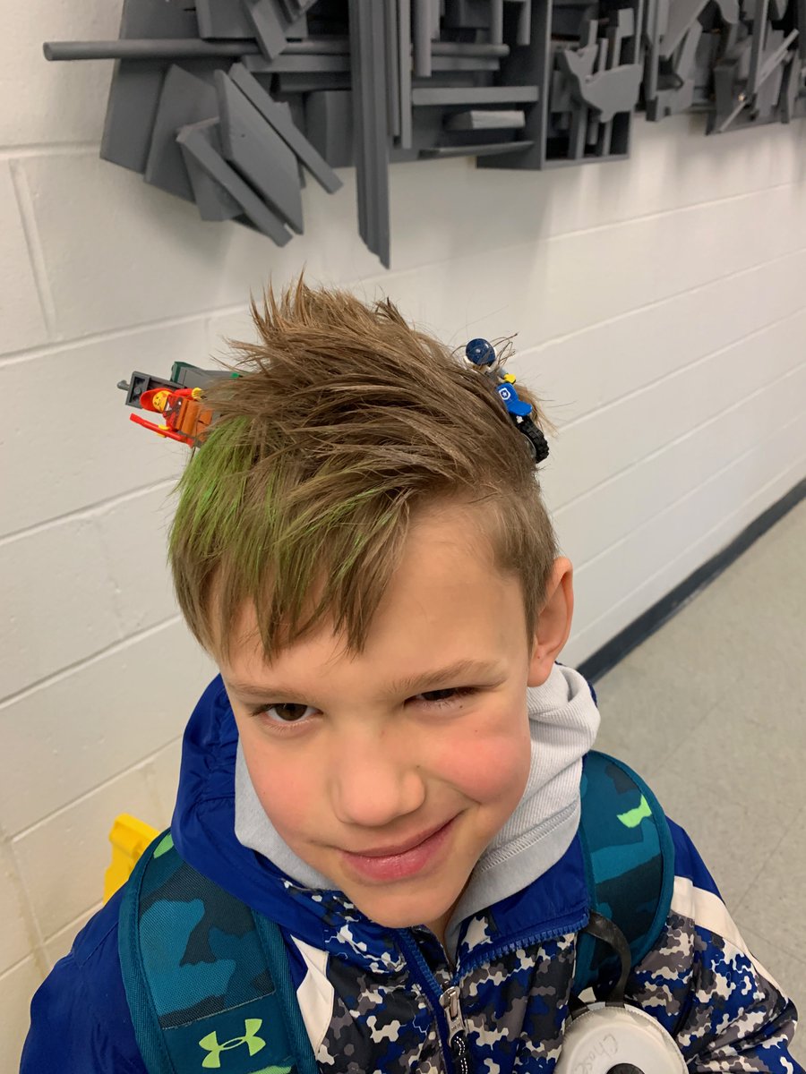 NewfieldsElem's tweet photo. NES Crazy Hair as part of our Kindness Challenge week! https://t.co/pSCtes38pf