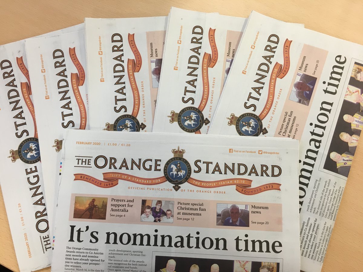 The February 2020 Orange Standard is out now!
Order your copy here: bit.ly/315Q25m