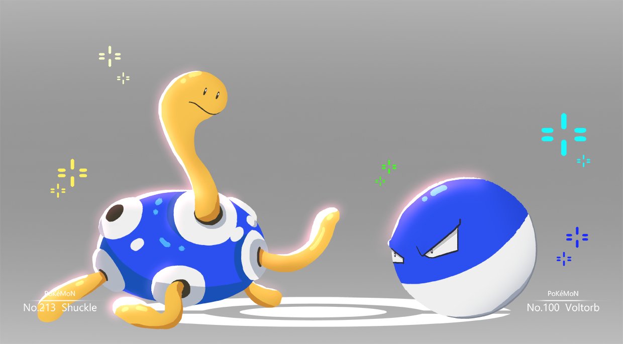 おつまみ 色違いツボツボ ビリリダマの青が好き ポケモン Pokemon T Co 4yepj09ado Twitter