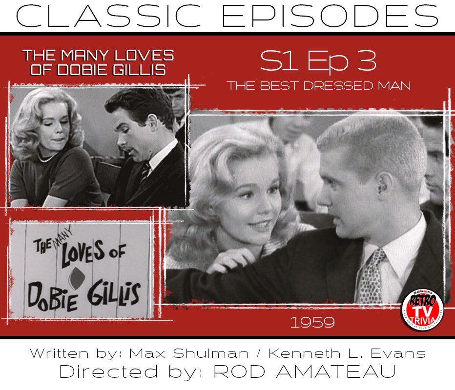 GoldenRageofTV1's tweet photo. #TheManyLovesofDobieGillis #DwayneHickman #RodAmateau #MaxShulman #classictv #thegoldenrageoftv #retrotvtrivia https://t.co/S0bmZnJu0W