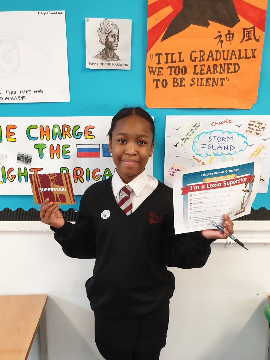 A massive congratulations to Learnae who has won our @prospectschool Year 7 Lexia competition. Learnae was on @LexiaLearning for over 400 minutes last week! She has left school with a bundle of prizes including a certificate, a postcard, and the much coveted English reward pen.