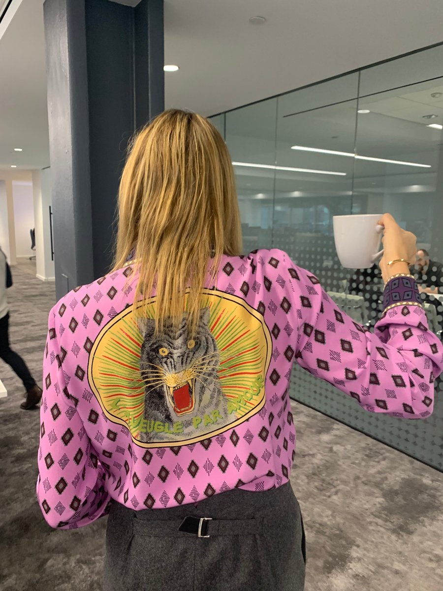 Drinking my morning coffee – feeling fierce! 😺