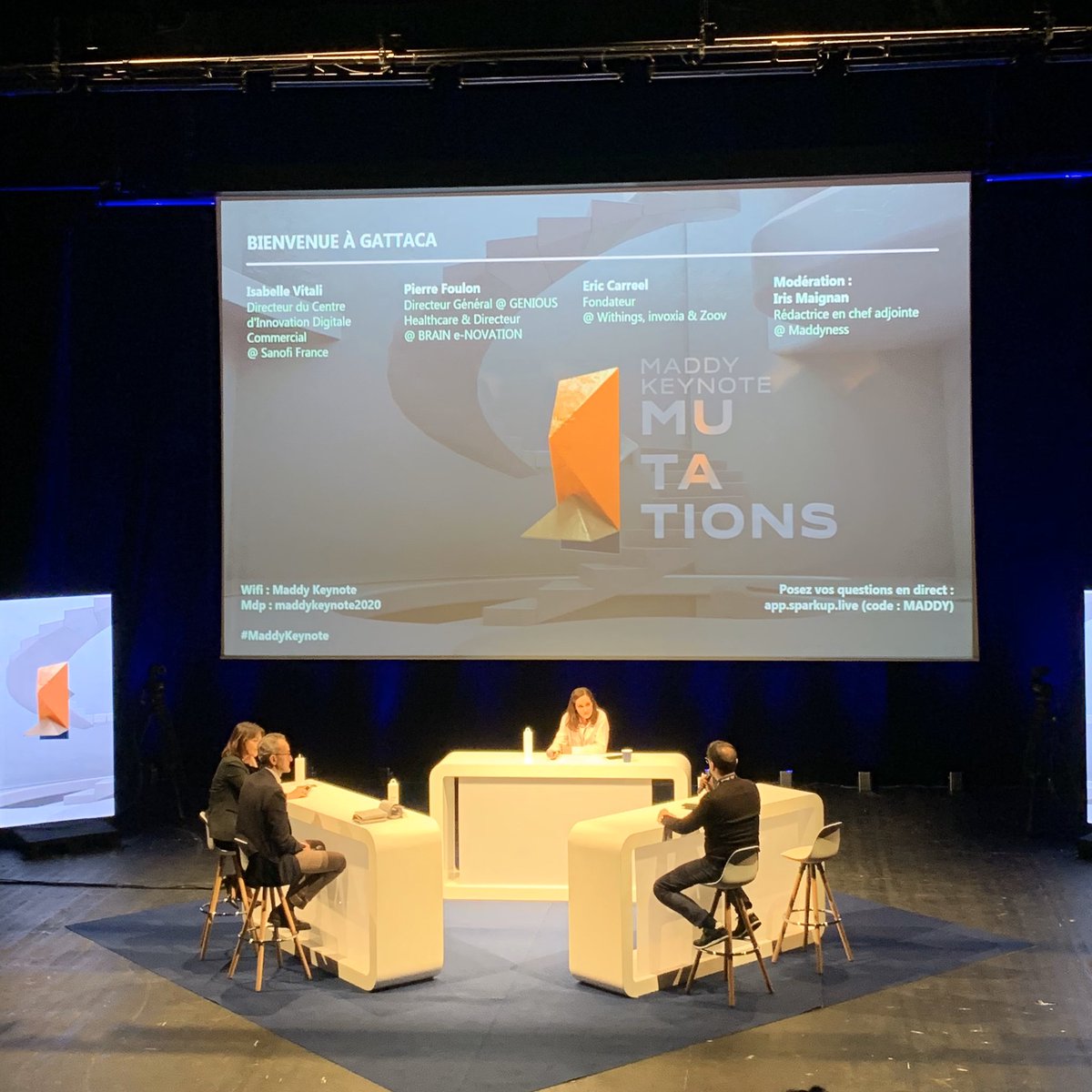 Superbe table ronde autour de la santé connectée à la #MaddyKeynote