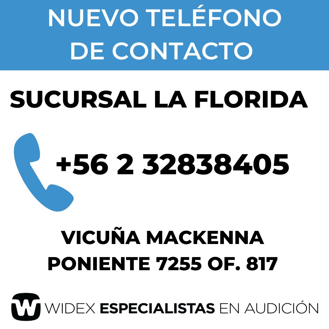 Para mantenernos mejor comunicados tenemos un nuevo teléfono en la sucursal de La Florida: +56 2 32838405.

Recuerden que siempre pueden contactarnos a nuestro servicio al cliente llamando al 600 892 9000 para gestionar horas, resolver dudas y recibir una alegre atención. 😀
