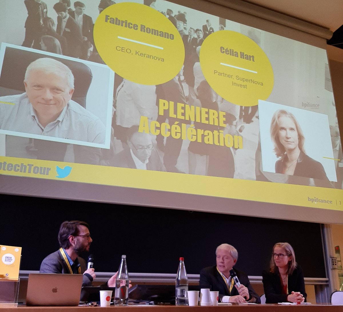 Au #DeepTechTour de Lyon, magnifique histoire de transposition imprevue d'une technologie pour révolutionner la chirurgie de la cataracte. #satt #pulsalys