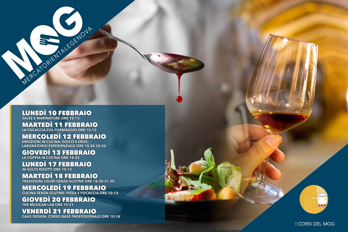 GenovaMog's tweet photo. I corsi e le degustazioni del MOG https://t.co/kfB1oTY5Bj