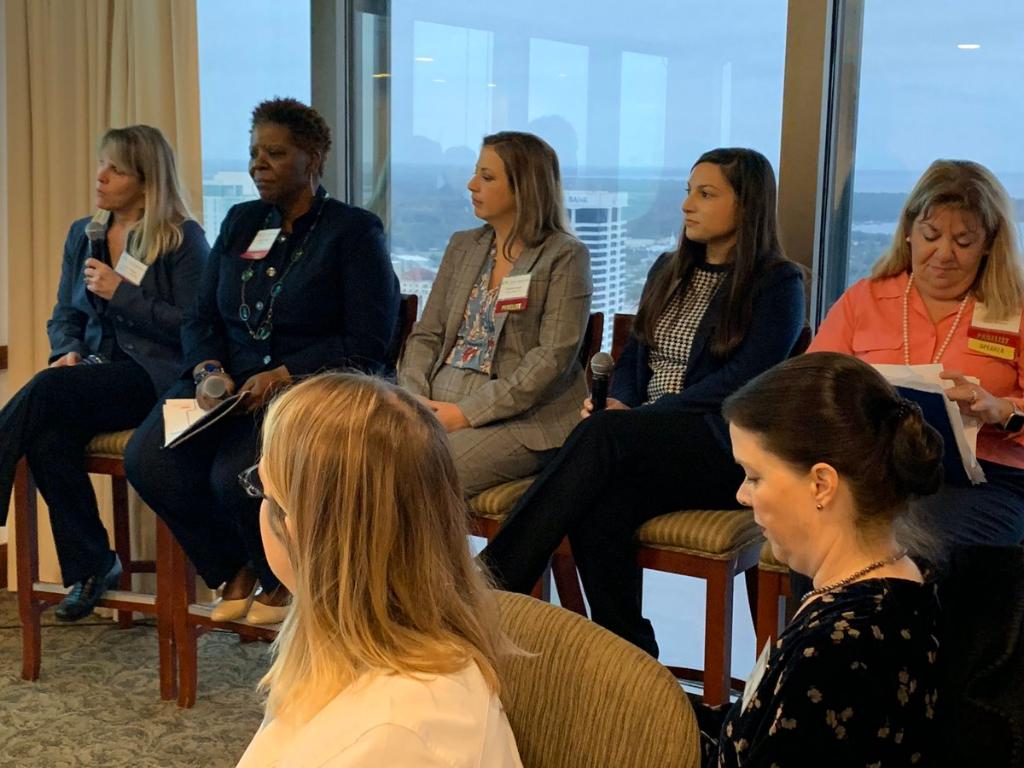 _GWInnovation's tweet photo. Today our very own @clanwick is speaking on a #caregivers in the workplace panel, hosted by @JaxBizJournal. A breakfast filled with powerful discussions on companies supporting #familycaregivers. #jbjpowerbreakfast @Eldersourcejax @FLBlue https://t.co/nB7dUywtxw