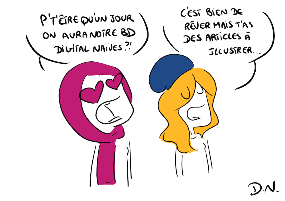 Les Digital Naïves auront-elles un jour une BD à leur nom ? Qui sait ! Mais pour l'instant, en l'honneur du #FIBD2020 d'Angoulême, on vous propose un article pour mettre en place une stratégie #webmarketing de #contenu visuel au top 🎉
⏩ lesdigitalnaives.com/contenu-visuel/