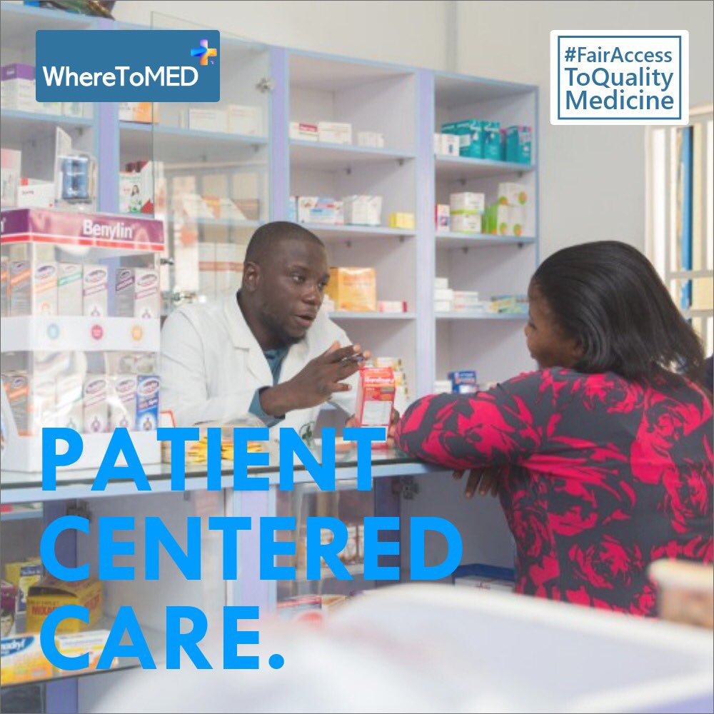 WhereToMED create a patients centered environment by also focusing on education/information to achieve transparency for patients when buying medicine, and in turn bring #FairAccessToQualityMedicine