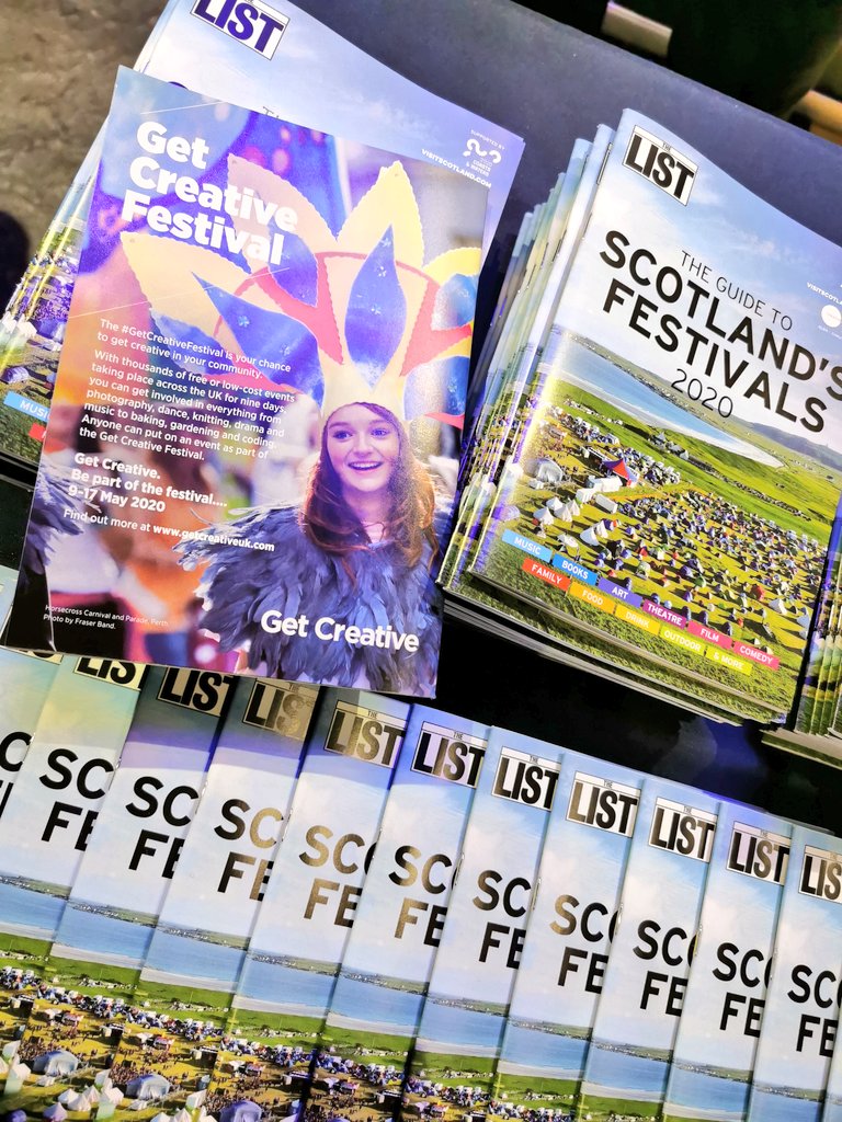 Image of The Guide to Scotland's Festivals booklet, front and back pages