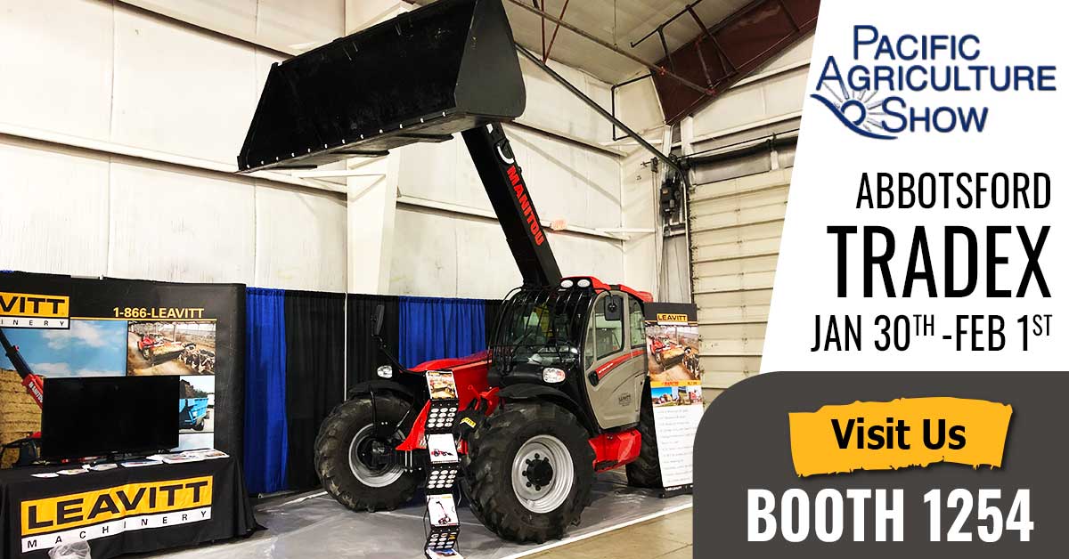 LeavittAg's tweet photo. Don’t forget to stop by the Abbotsford Tradex for the Pacific Agriculture show this weekend! We will be here today until Feb 1st with our ag experts onsite to answer any questions you may have. Find us at Booth #1254! Learn more about the show here --> https://t.co/VHlt8zhk1Z https://t.co/diYp5k4nMA
