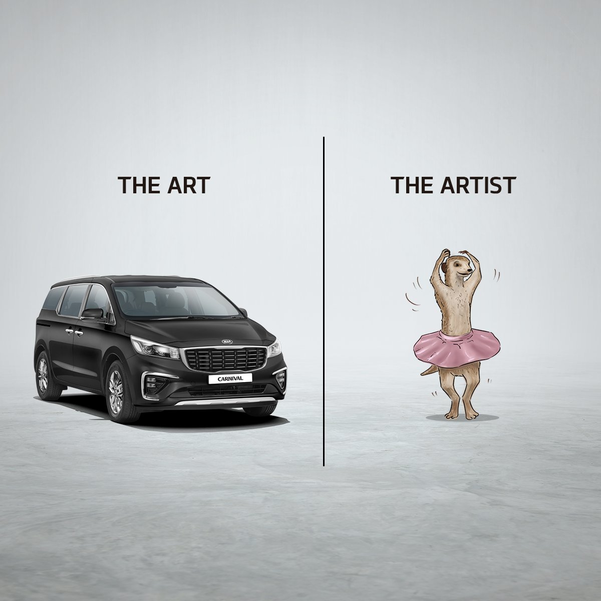 Meerkat_me's tweet photo. With the #KiaCarnival, I add another feather to my cap! @KiaMotorsIN #ProudMoment #TheArtTheArtist https://t.co/8b61Q2WJp4