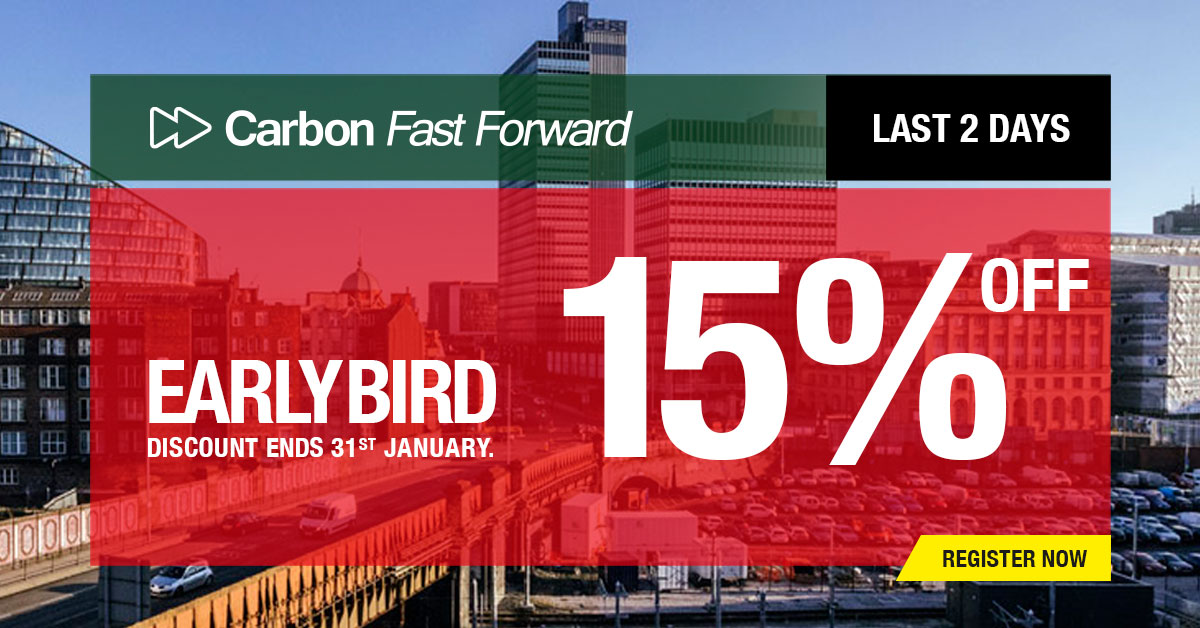 carbon_forward's tweet photo. If you haven't locked in your Carbon Fast Forward Manchester Early Bird ticket yet, this is your last chance! 

Discount expires tomorrow, secure yours now: https://t.co/igZd4mzHk3

#carbonemissions #netzero #cffm https://t.co/h17bDj8Ks7