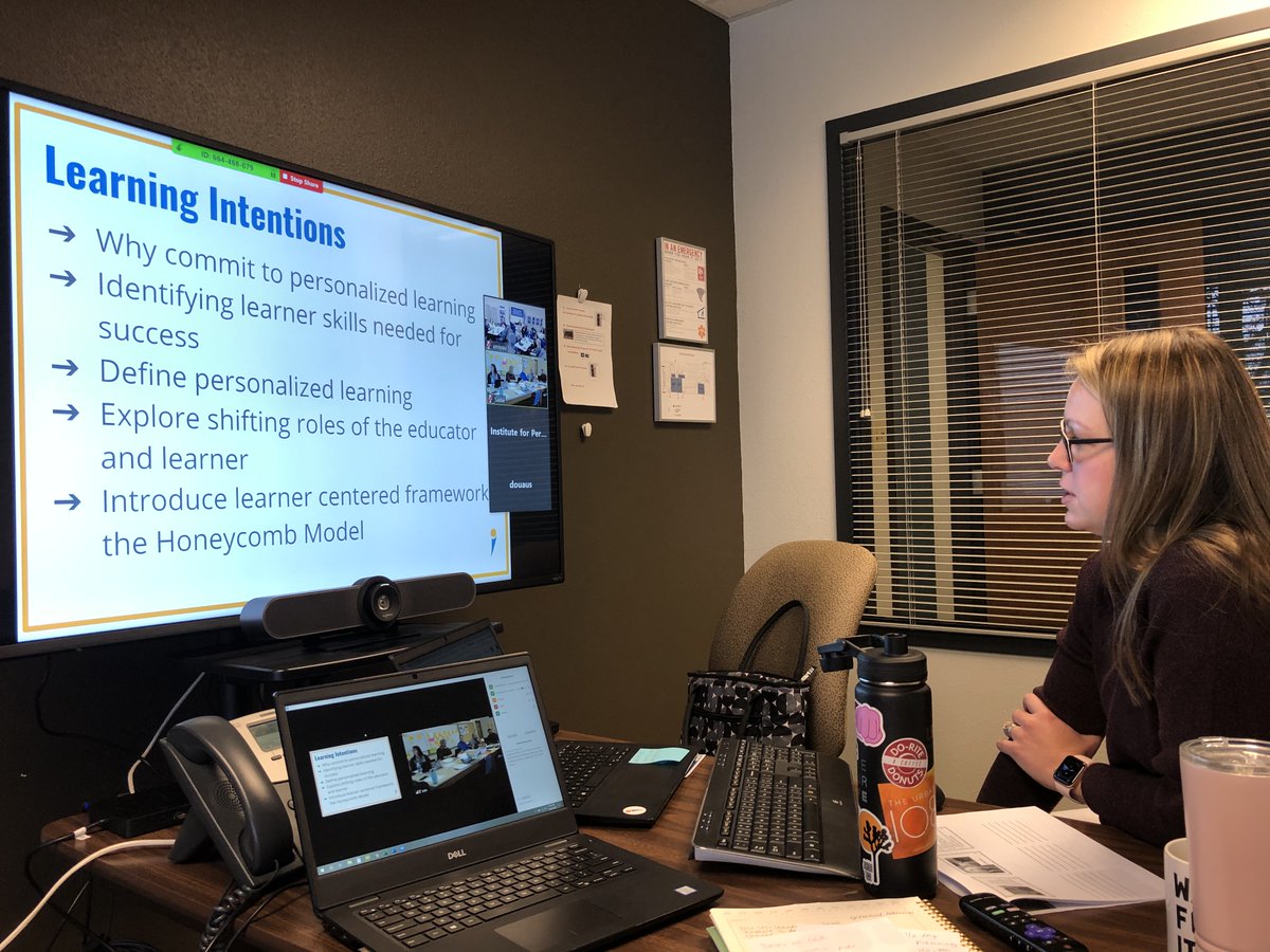 Institute4PL's tweet photo. Our virtual #PersonalizedLearning Boot Camp is underway! We have districts from MN, MO and IA joining us to explore the characteristics of POWERful learners. @pinkbikes1 #online #virtualPD #plrnchat https://t.co/wHtEFDLDKg