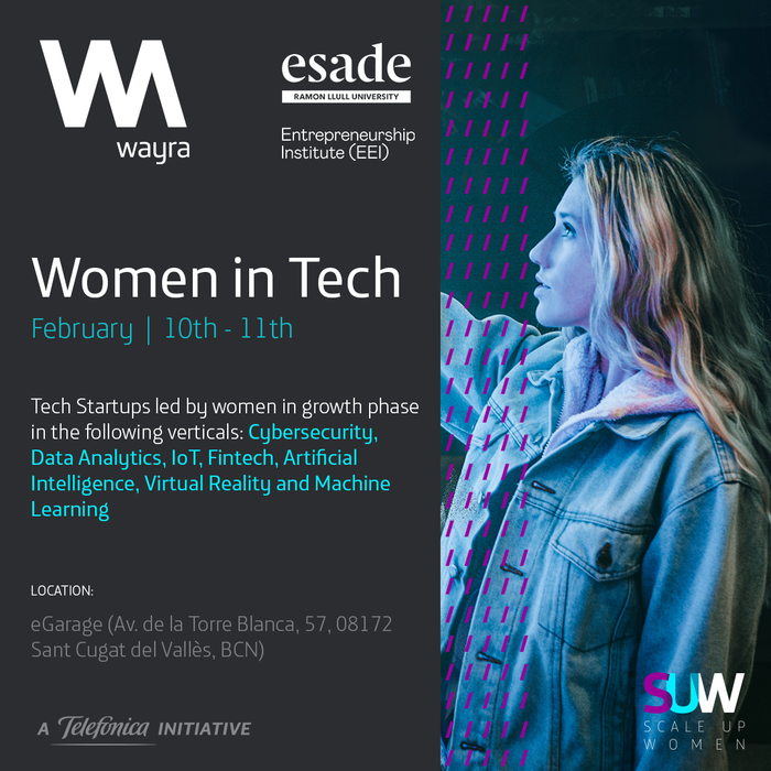Esade's tweet photo. The first edition of the #WomenInTechBootcamp by @esadeEEI and @WayraES is here!
2 days with sessions led by experts in different areas including sales, marketing, finance and more!
๐ #EsadeGarage
๐ 10 - 11 February
Sign up! ๐ https://t.co/6acd3T7T0C #WomenInTechBootcamp https://t.co/jqsoGrhtkE