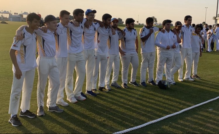 ReptonDXBBoard's tweet photo. @ReptonDXBBoard could not be more proud of all of the @ReptonDXBSport boys - especially our four boarders Aditya, Pirzada, Talha and Yunus (Bowler of the Match) - for coming second in the #DASSA  U19s cricket league! Well done boys - we know you’ll go all the way next time! https://t.co/lAfisEYJhw