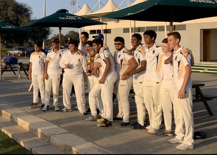 ReptonDXBBoard's tweet photo. @ReptonDXBBoard could not be more proud of all of the @ReptonDXBSport boys - especially our four boarders Aditya, Pirzada, Talha and Yunus (Bowler of the Match) - for coming second in the #DASSA  U19s cricket league! Well done boys - we know you’ll go all the way next time! https://t.co/lAfisEYJhw