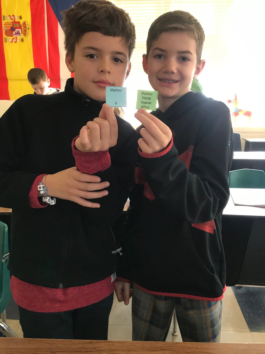 Stephmacfadyen's tweet photo. Having fun playing "Memory" to practice telling age en español! https://t.co/hUGebjUNTD