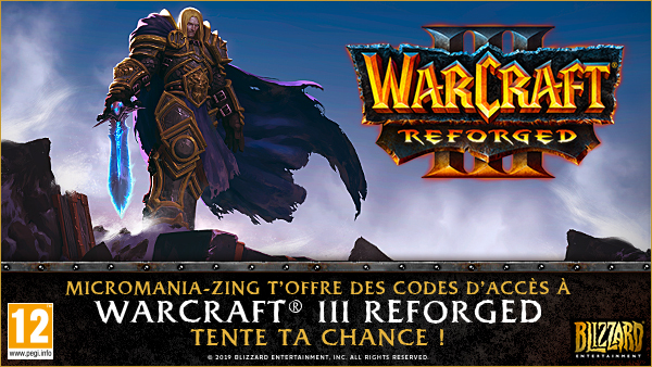 #Concours #giveaway 
[J3]Pour fêter la sortie de Warcraft 3 Reforged le 29 janvier, nous vous faisons gagner 5 clés du jeu chaque jour !

Pour participer :
👉 RT
👉 Follow <a href="/Micromania_Fr/">Micromania-Zing</a>
👉 Follow <a href="/Warcraft_FR/">Warcraft FR</a>

⚠Cartes prépayées BattleNet 👉 micro.mn/30U0Svh