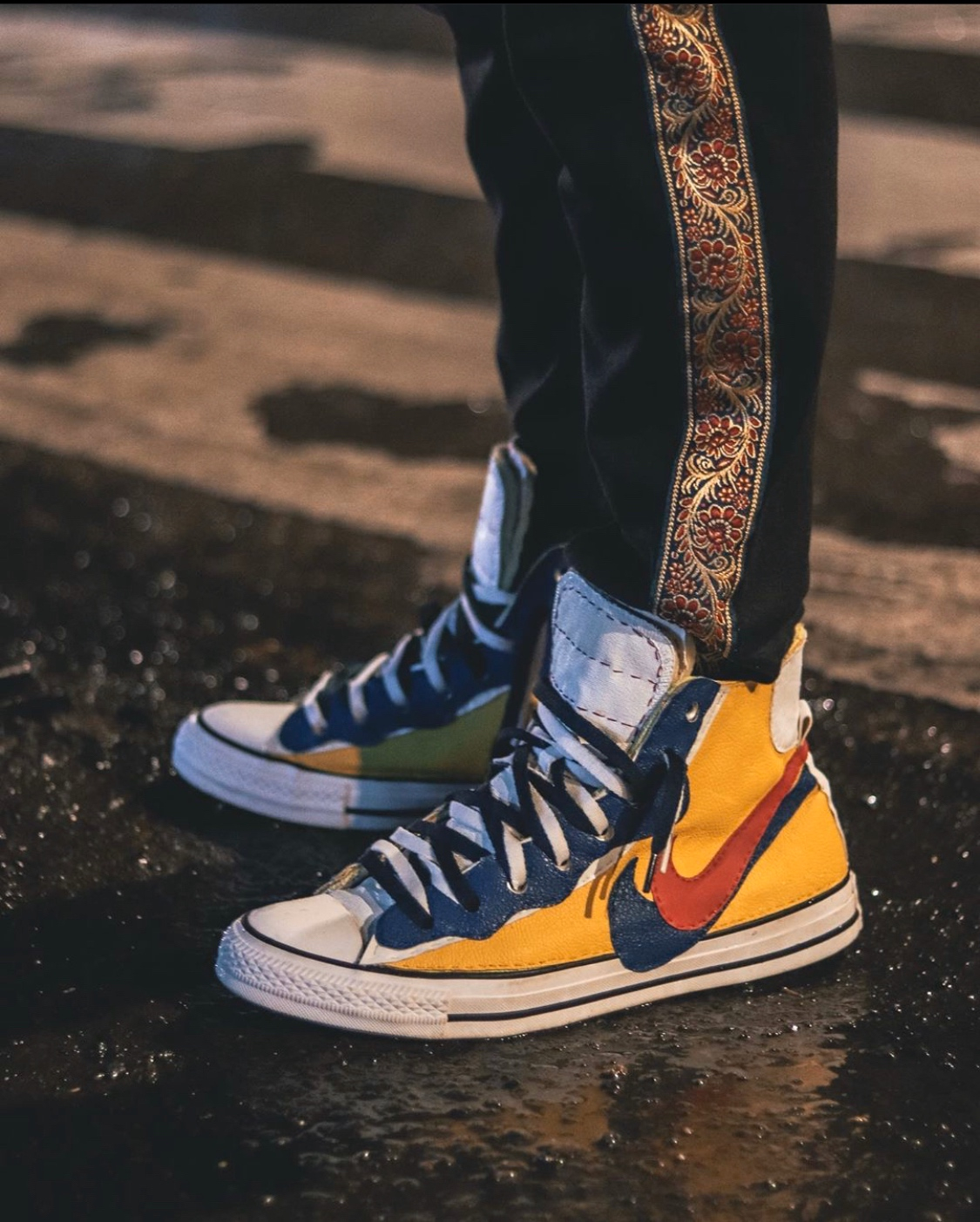 Nike x top sacai blazer yellow