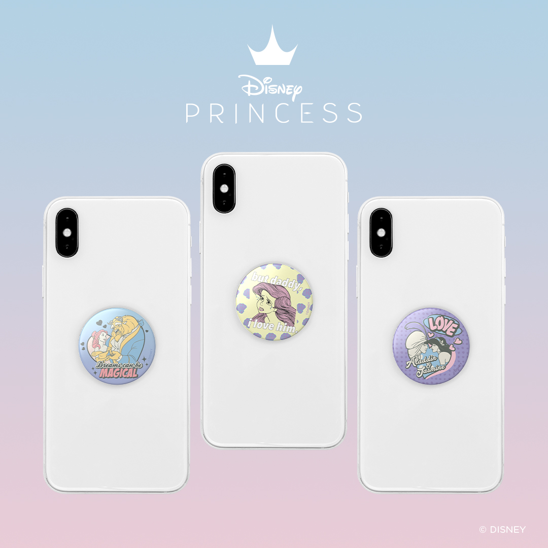 PopSockets's tweet photo. The new Disney Princess Collection PopGrips are in, and they're pure love 💕 #DreamBigPrincess #PhoneBetter #DisneyPrincess https://t.co/19TEGZugnP https://t.co/ihaaPc9iDt