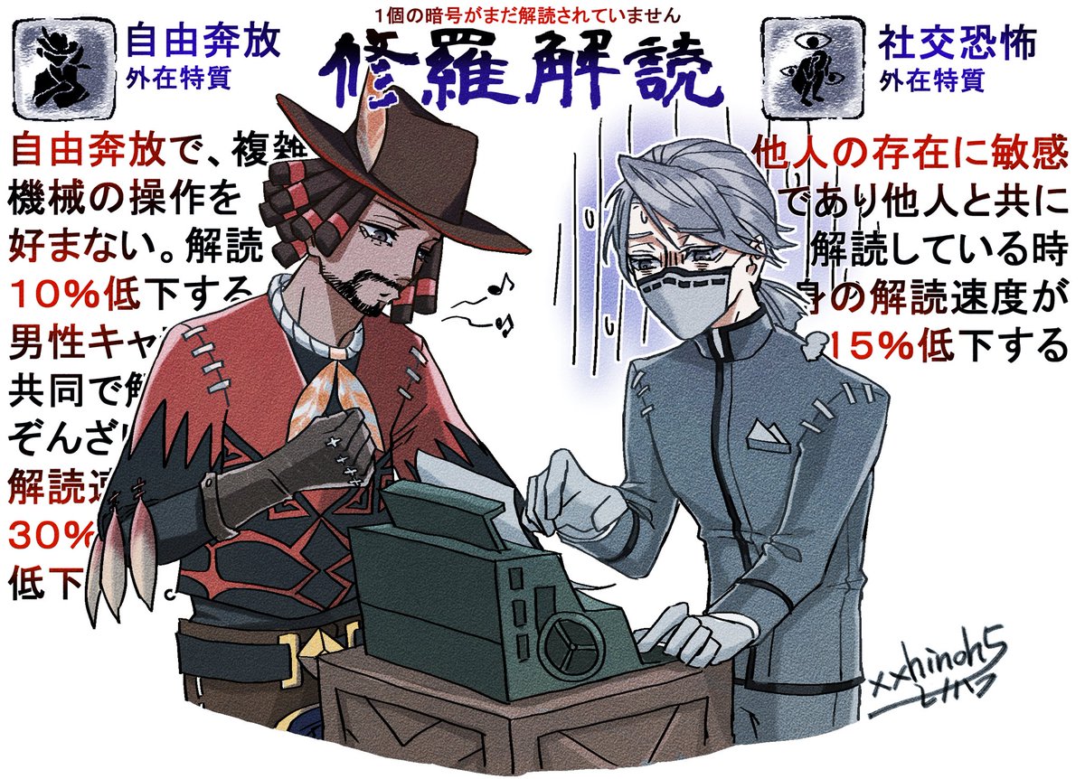 見よこの地獄の様な解読効率を!
#カウ納 