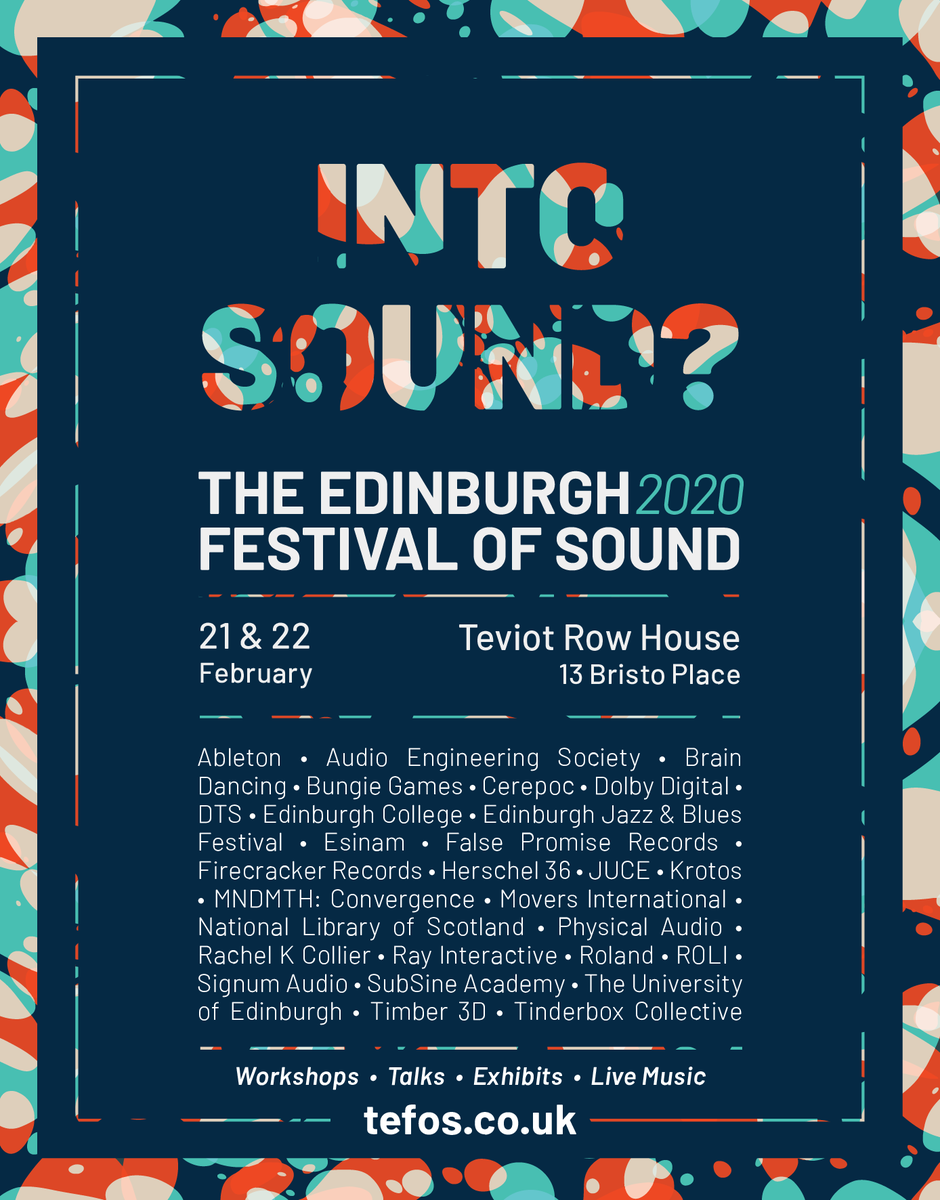 EdinFestSound's tweet photo. Join us for The Edinburgh Festival of Sound 2020! 
Full programme and passes at https://t.co/DVg51ZLfCH https://t.co/67sHT9bHTf
