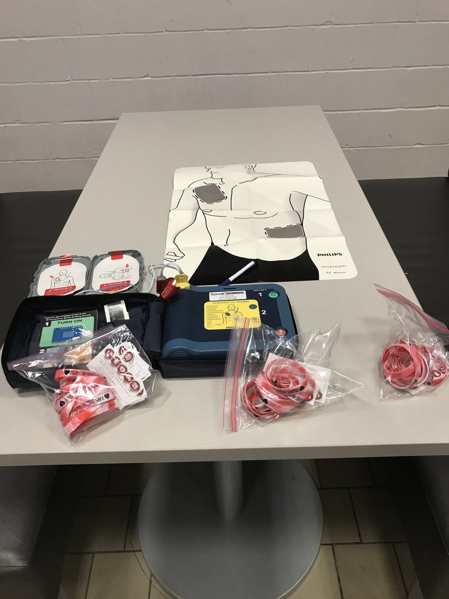 We are excited to have our incredible emergency personnel from our community train every single student and every single staff member in CPR and the use of an AED today at MWHS! We will also hear from survivors today. Powerful. This event will truly save lives. #westonkapride