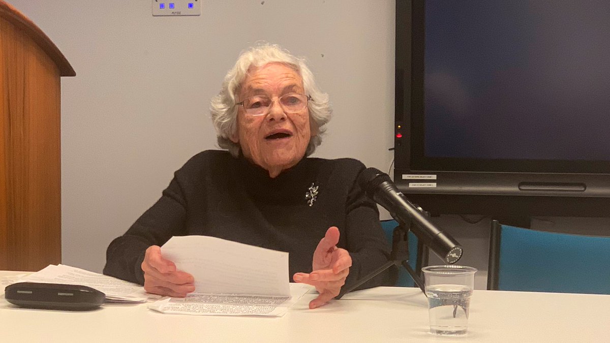 AntoniaRomeoUK's tweet image. This week marks 75 years since the liberation of #Auschwitz. Today at DIT we were privileged to hear from Holocaust survivor, Vera Schaufeld. Thank you to @HolocaustUK &amp;amp; DIT’s Jewish network for arranging such an important event
#Auschwitz75 
#StandTogether
#HolocaustMemorialDay