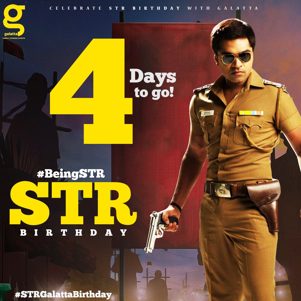 galattadotcom's tweet photo. Celebrate #STR Birthday with #Galatta 💥
#4DaysToGo #STRGalattaBirthday
#BeingSTR #Simbu #Maanaadu https://t.co/MqE1C3TkH6