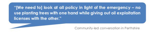 katewhitaker1's tweet photo. Shout out to this person in the Scottish government’s Big Climate Conversation write up 

What a call out 🔥 https://t.co/1qmOljJzMr
