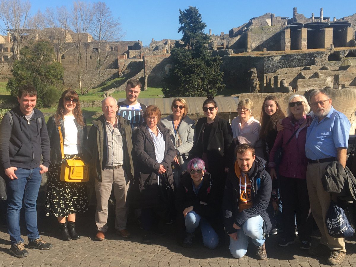MU_Classics's tweet photo. Our Maynooth University students in Pompeii and the weather is fabulous! #pompeii #vesuvius #naples #napoli #ancientrome #tomancivilization #romanhistory #romanruins #keepcalmandstudyclassics #classicalstudies #classicstwitter https://t.co/J8KORQ4hDu