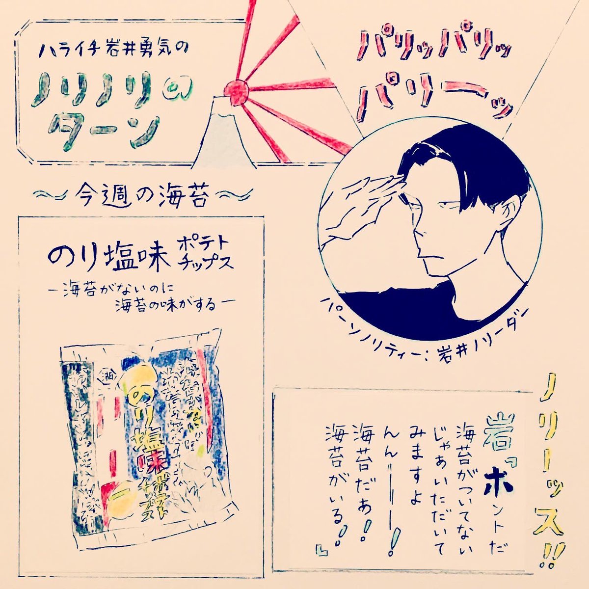 ノリノリのターンを手作り新聞風に。手作りだから荒いです。

#ハライチのターン 