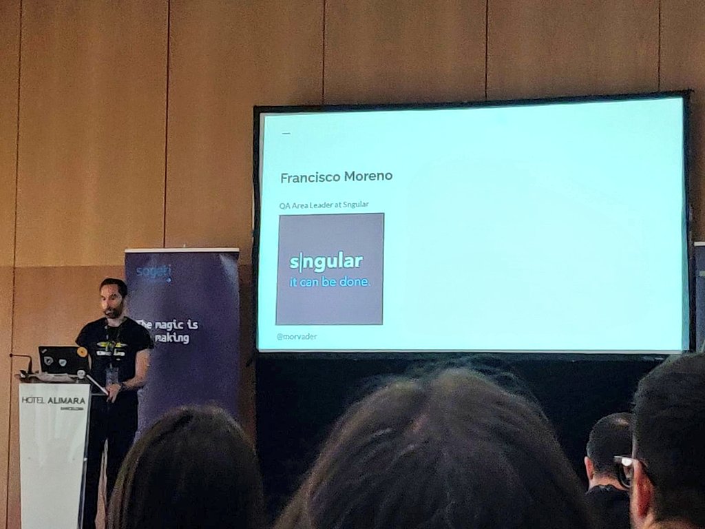 morvader's tweet photo. Muchas gracias por asistir al workshop de #postman en el #aftertest de #Barcelona @sngular @expoQA https://t.co/Fbona7gaH4