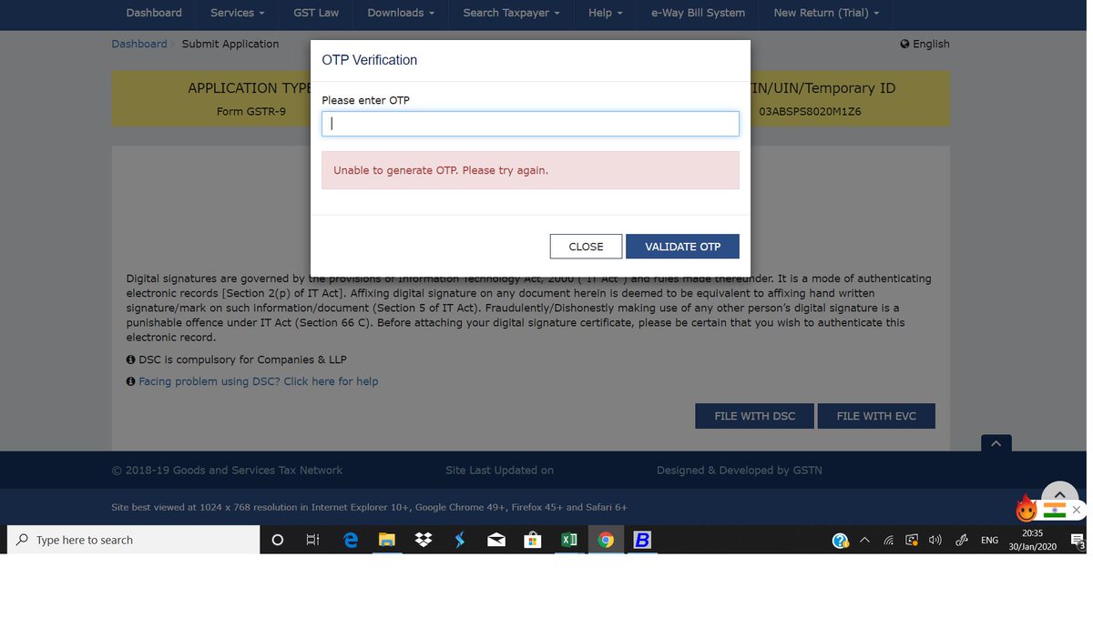 Arjun_304's tweet image. #ExtendGSTR9 #GSTR9 #gstnfailed trying from last 18 minutes . complete wastage of time &amp;amp; efforts, please upgrade your system  
@askGSTech
 
@askGST_GoI 
 
@theicai