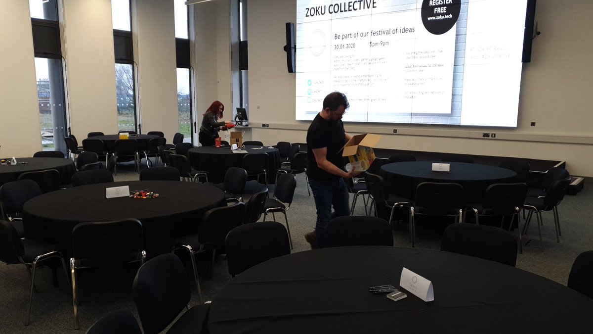 Setting up for an evening of fun and #ContentCreation #ZokuCollective 
@ZokuTech <a href="/innobham/">Innovation Birmingham</a> <a href="/ZokuHR/">Zara P</a>